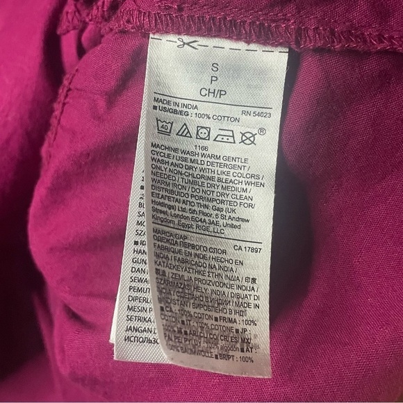 ☀️Gap Red Swiss Dot Blouse Sz Small - Picture 5 of 5